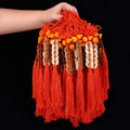 Factory Wholesale Pure Copper Five Emperors Coins Peach Wood Gourd Hanging Ornament, Handmade Chinese Knot Copper Coin Pendant, Car Charm & Tourist Souvenir